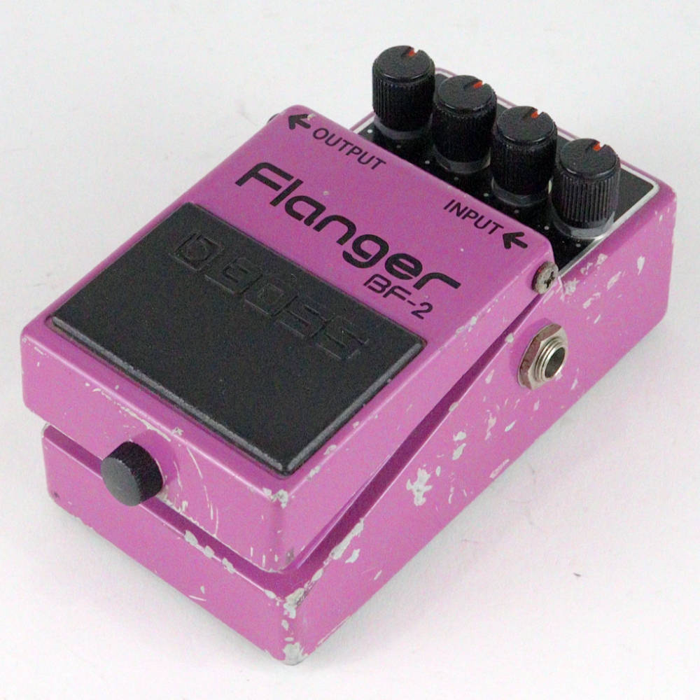 【中古】 フランジャー BOSS BF-2 Flanger Made in Japan Black Label ボス ギターエフェクター 右サイド