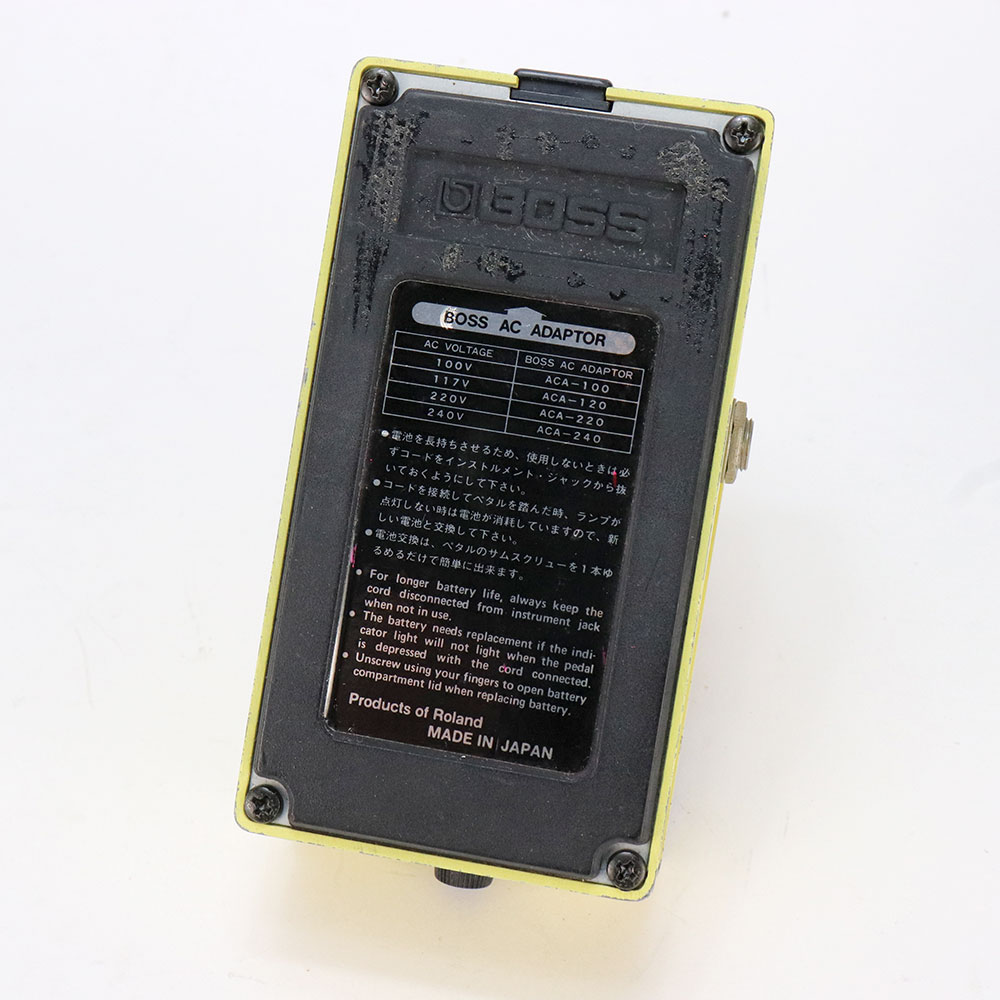 【中古】 スーパーオーバードライブ エフェクター BOSS SD-1 Super Over Drive Made in Japan ギターエフェクター 裏面