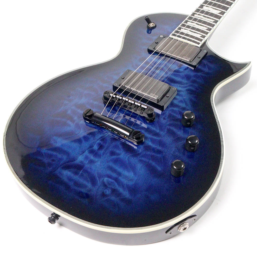 【中古】 エレキギター ESP E-II  EC QM Reindeer Blue ECLIPSE Quilted Maple TOP 2022年製 EMG 81/60ピックアップ搭載 エクリプス トップ