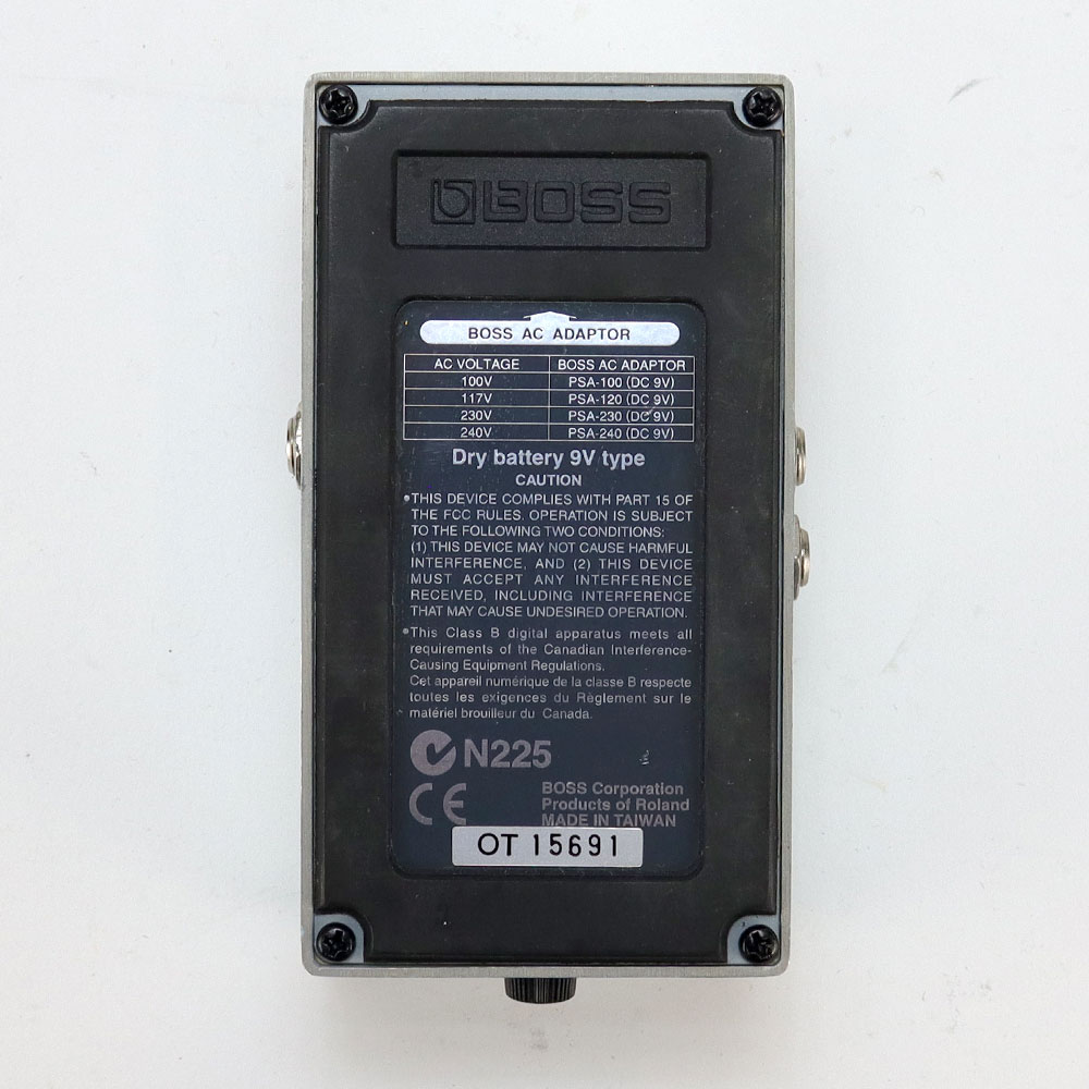 【中古】コーラスアンサンブル エフェクター BOSS CE-5 Chorus Ensemble ギターエフェクター 裏面