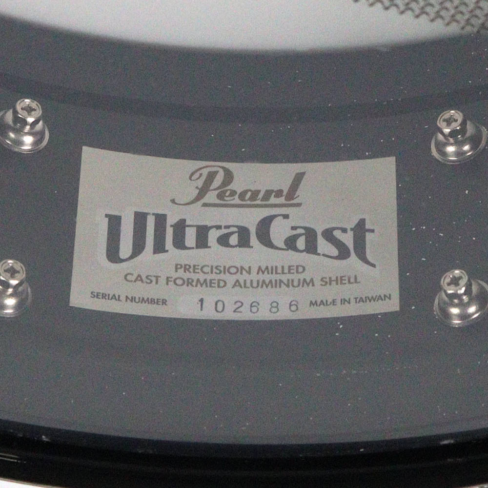 【中古】 スネアドラム パール  Pearl UCA1450/B ULTRACAST 14x5 旧仕様 ウルトラキャスト シリアル