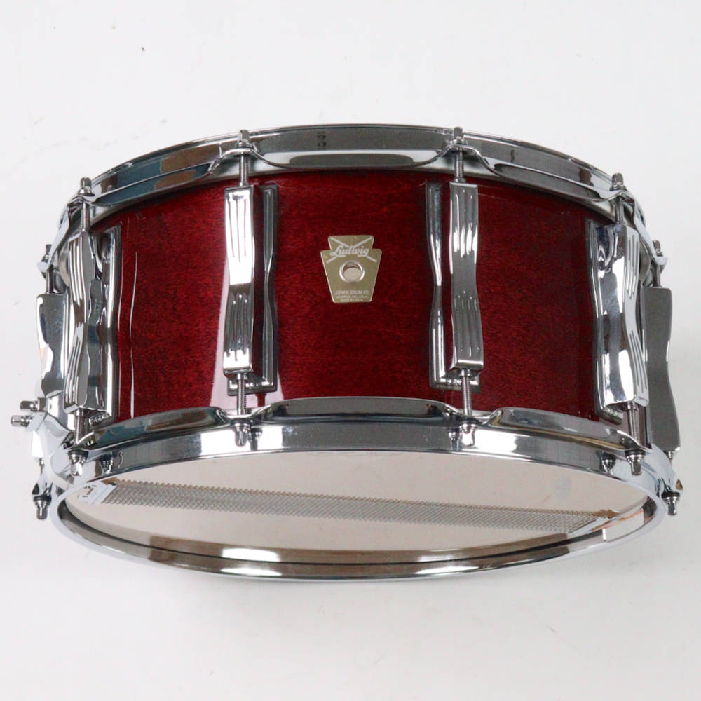 【中古】 スネアドラム ラディック Ludwig LS403 Classic Maple 14x6.5 サイド