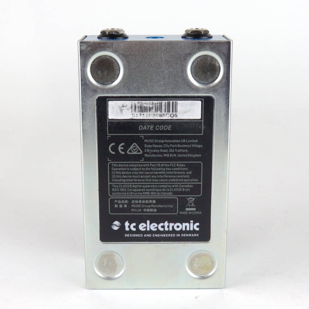 【中古】 tc electronic FLUORESCENCE SHIMMER REVERB リバーブ エフェクター 裏面