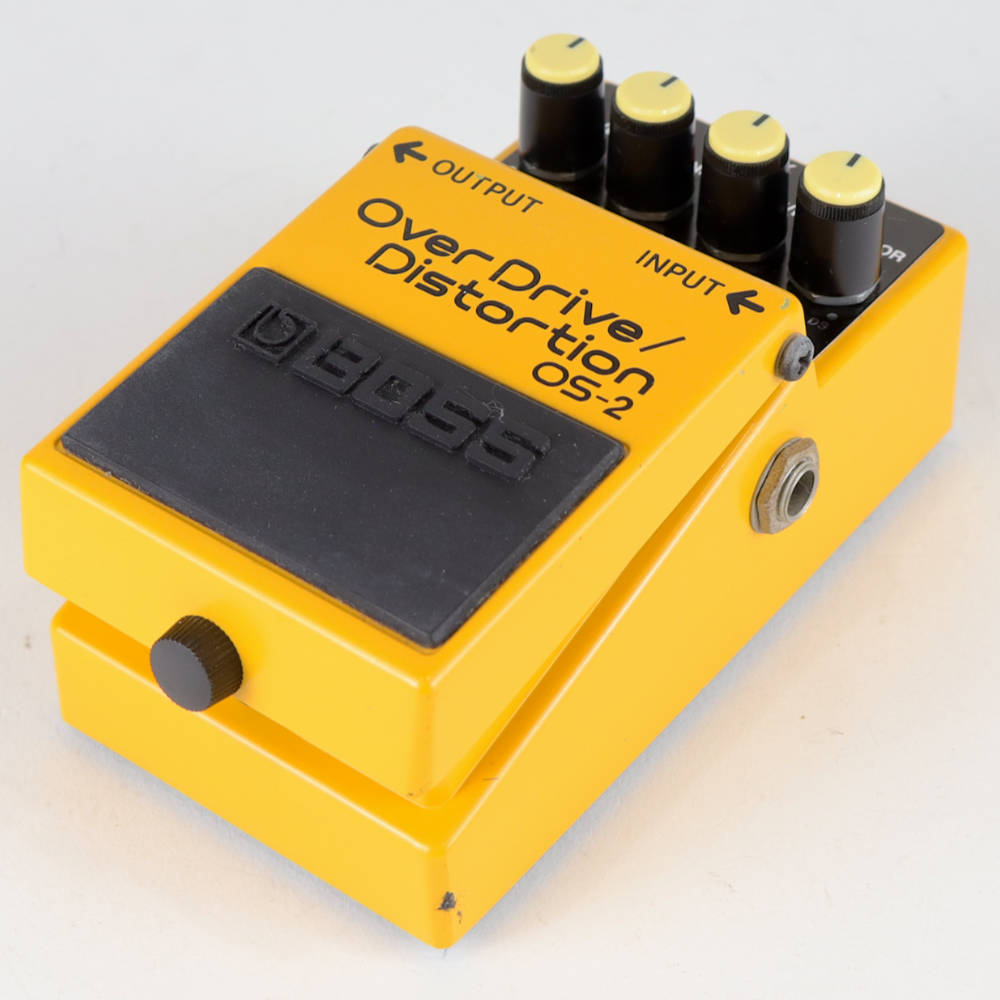 【中古】オーバードライブ ディストーション エフェクター BOSS OS-2 OverDrive Distortion ギターエフェクター 右サイド