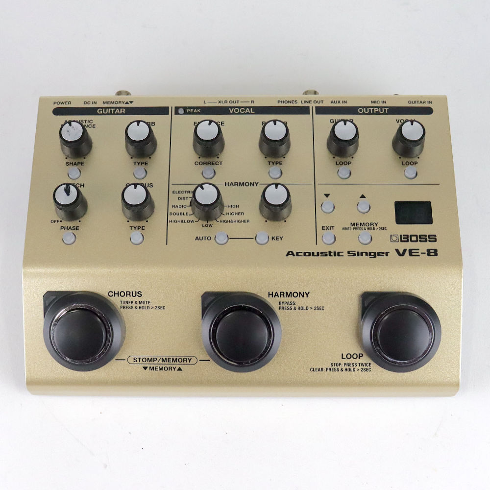 【中古】 BOSS VE-8 Acoustic Singer ギター＆ボーカル用エフェクター