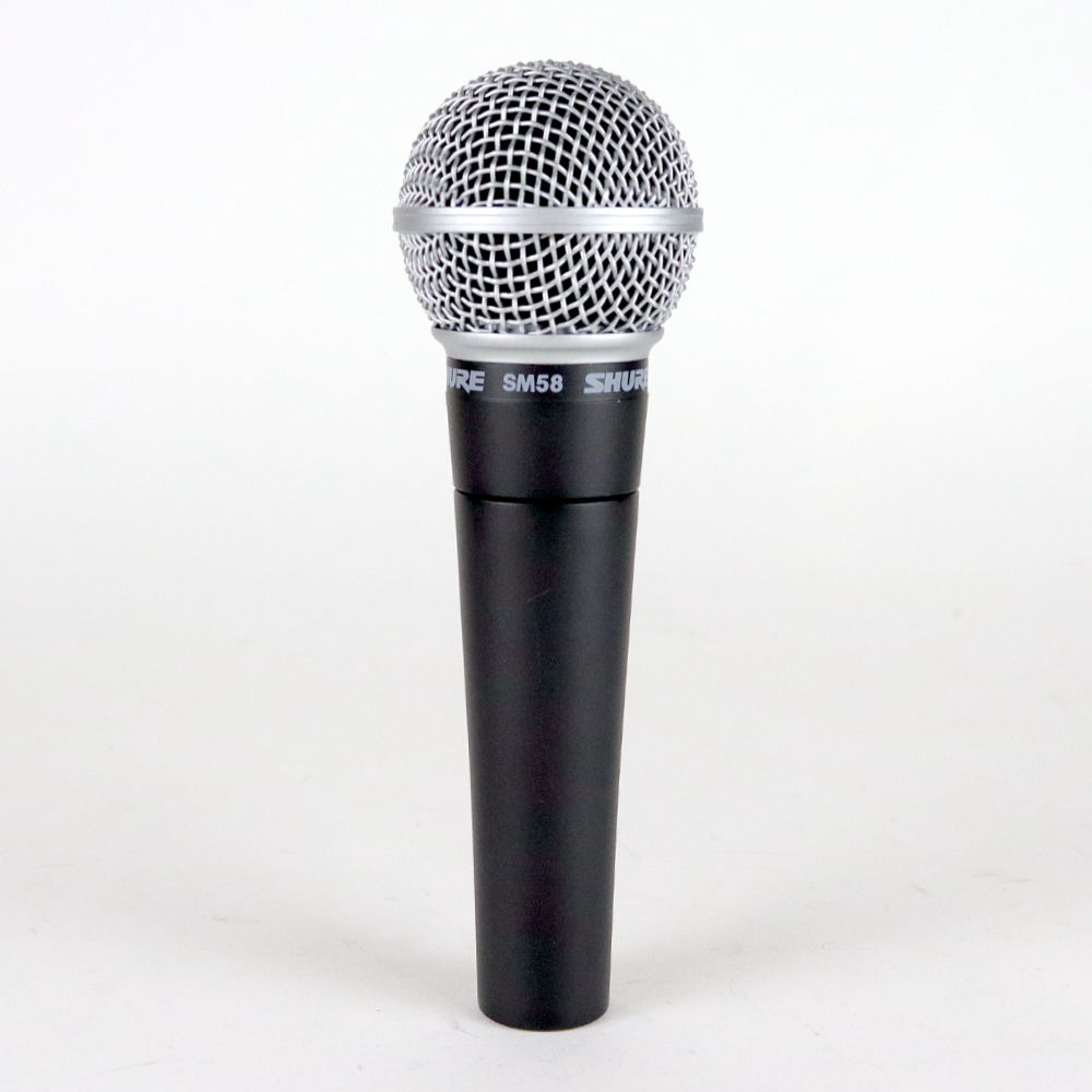 【中古】 マイク ダイナミックマイク ボーカル用 SHURE SM58 シュアー 58 ゴッパ シュア 正面