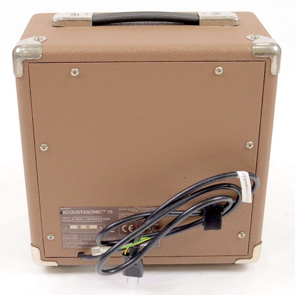 【中古】ギターアンプ アコースティックギター用 Fender Acoustasonic 15 フェンダー アコースタソニックアンプ 背面
