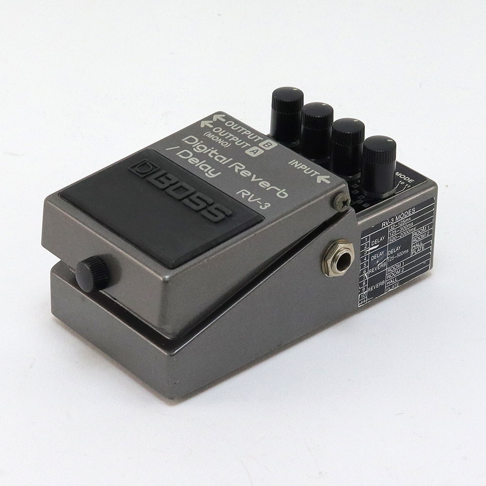 【中古】 デジタルリバーブ ディレイ エフェクター BOSS RV-3 Digital Reverb Delay ボス ギターエフェクター 全体