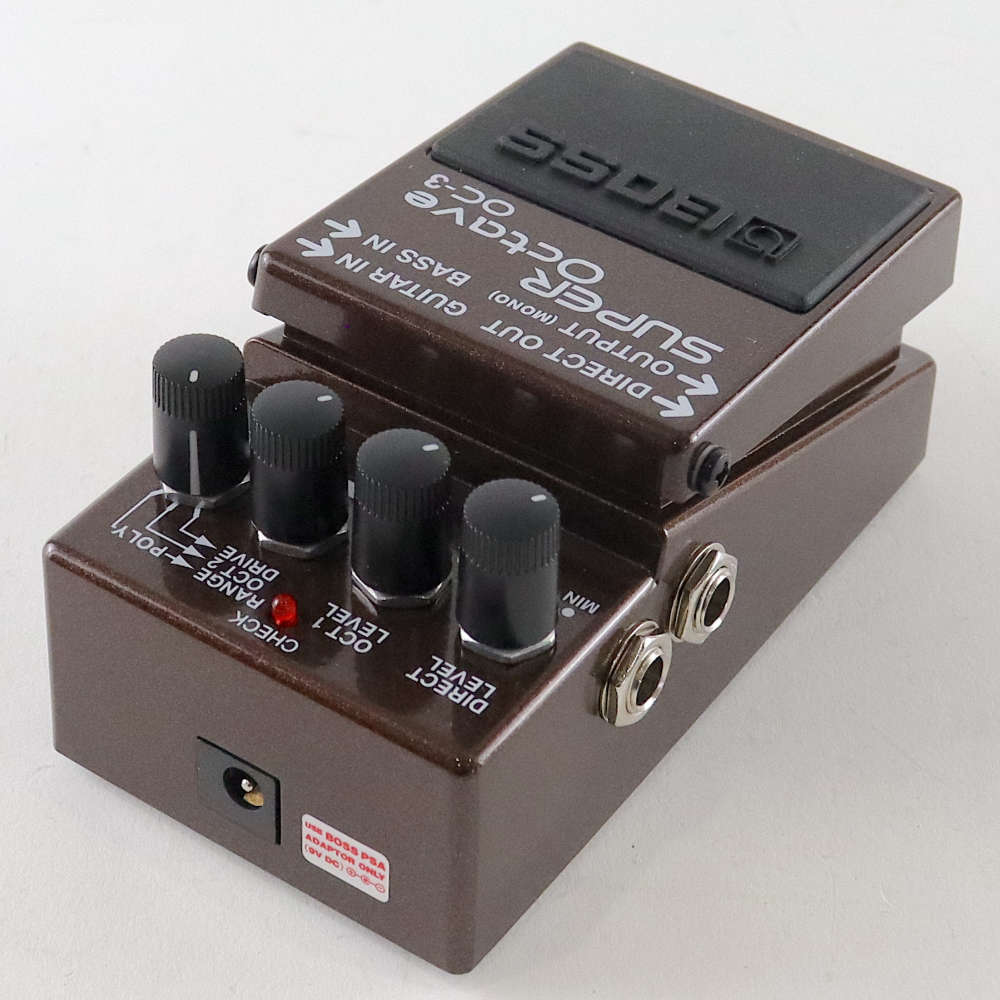 【中古】 スーパーオクターブ エフェクター BOSS OC-3  Super Octave ギターエフェクター オクターバー 左サイド
