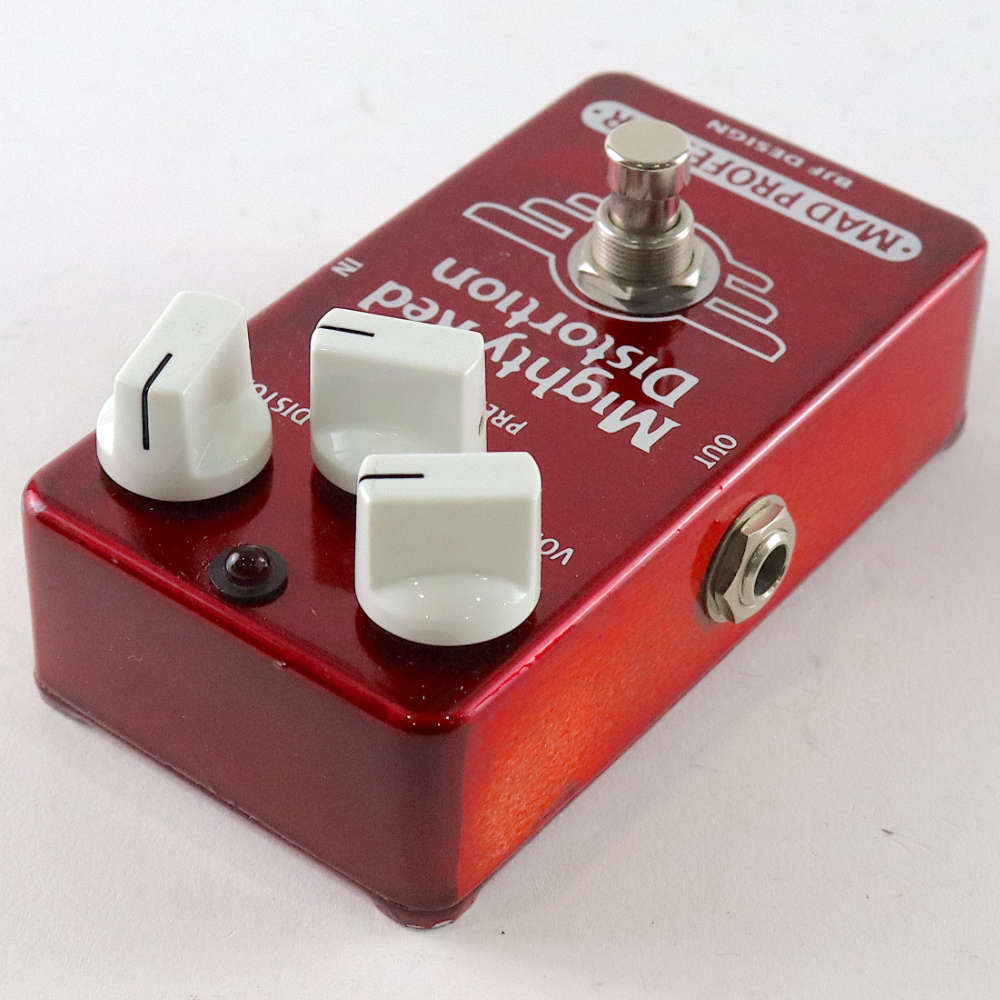 【中古】 ディストーション MAD PROFESSOR Might Red Distortion BJF DESIGN 左サイド