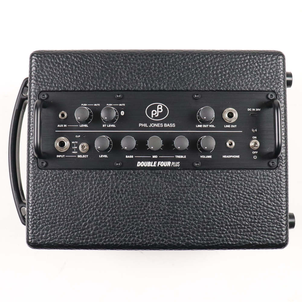 【中古】 PHIL JONES BASS Double Four PLUS BLACK 小型ベースアンプ コンボ USBモバイルバッテリー対応 フィルジョーンズベース コントロールパネル