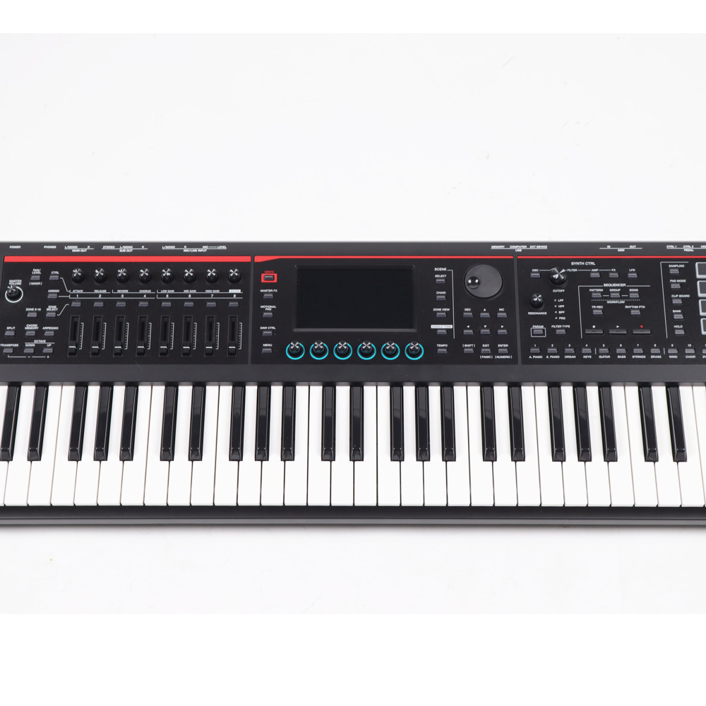 【中古】 ROLAND FANTOM-07 MUSIC WORKSTATION シンセサイザー キーボード ディスプレイ