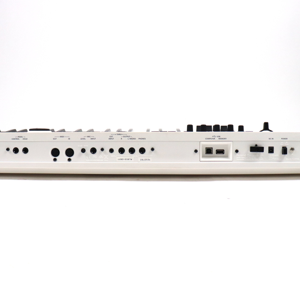 【中古】 シンセサイザー ROLAND JUNO-DS61 W リア画像