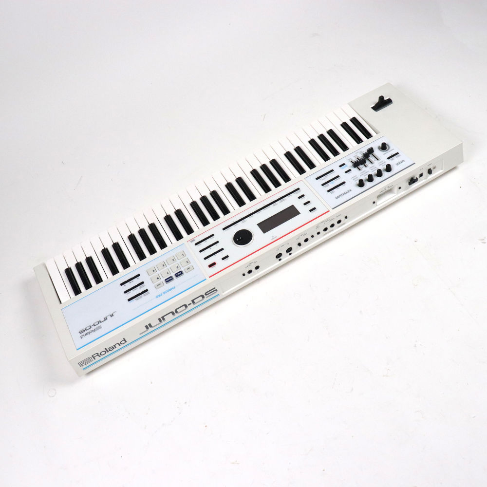 【中古】 シンセサイザー ROLAND JUNO-DS61 W リア斜めアングル画像