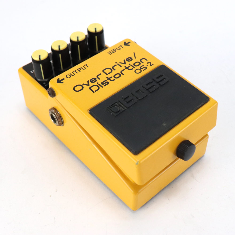 【中古】オーバードライブ ディストーション エフェクター BOSS OS-2 OverDrive Distortion ギターエフェクター 斜めアングル画像
