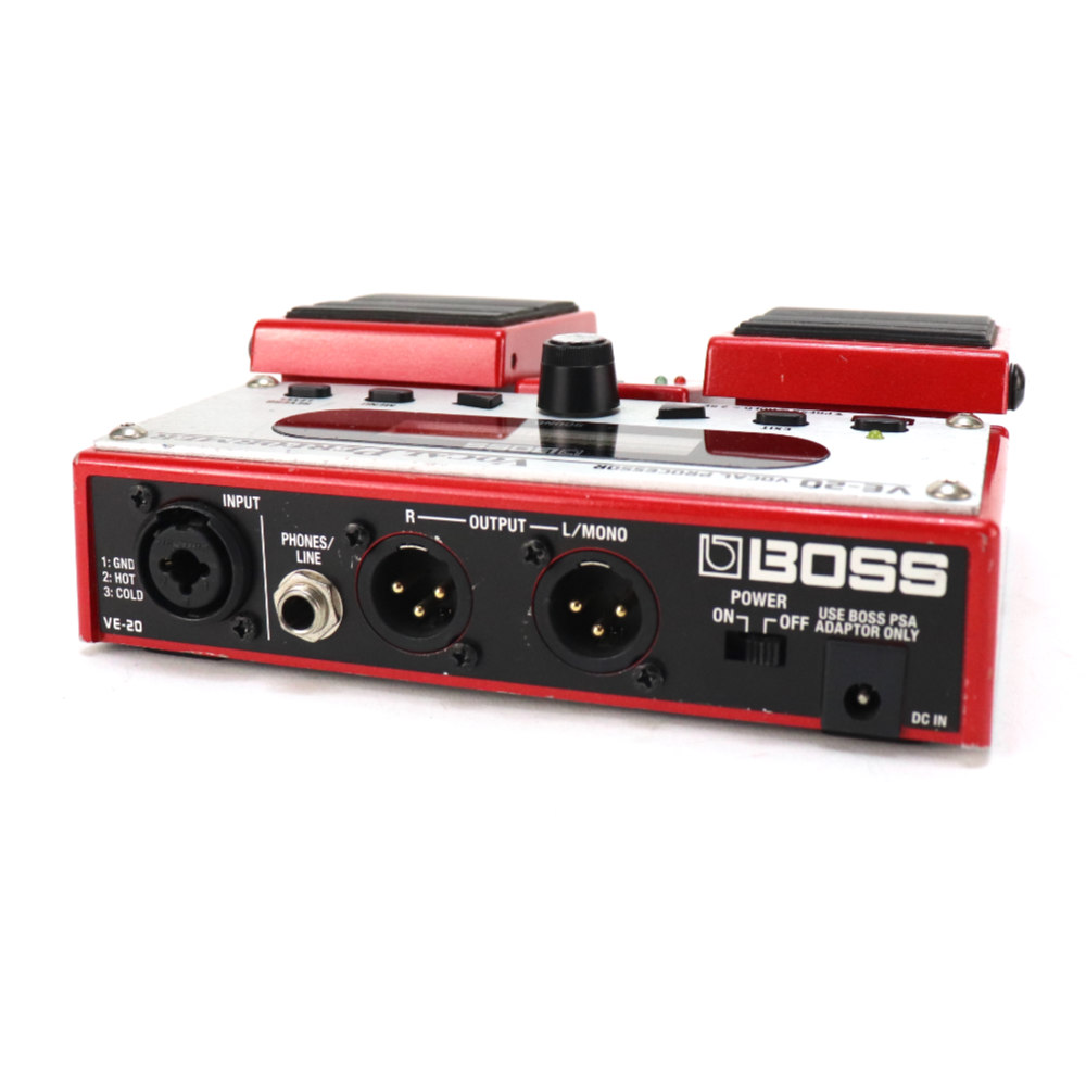 【中古】 ボーカルエフェクター BOSS VE-20 Vocal Performer ボーカルパフォーマー ピッチコレクト リア画像