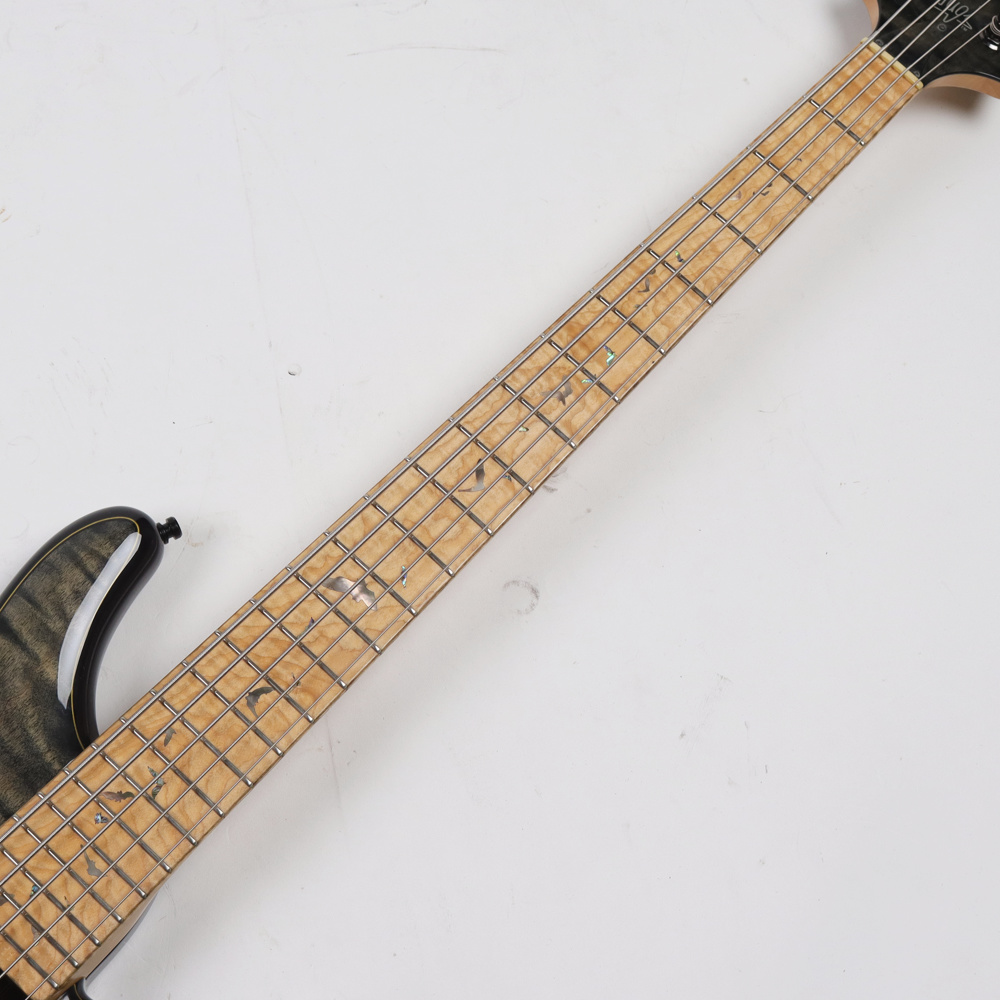 【中古】Sugi NB5M A EM/ASH BSBK 2013年製 5弦エレキベース 指板