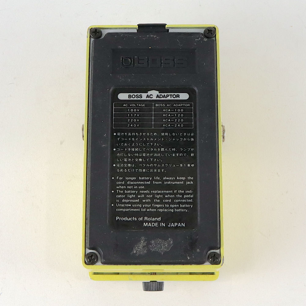 【中古】 スーパーオーバードライブ エフェクター BOSS SD-1 Super Over Drive Made in Japan ギターエフェクター 底面