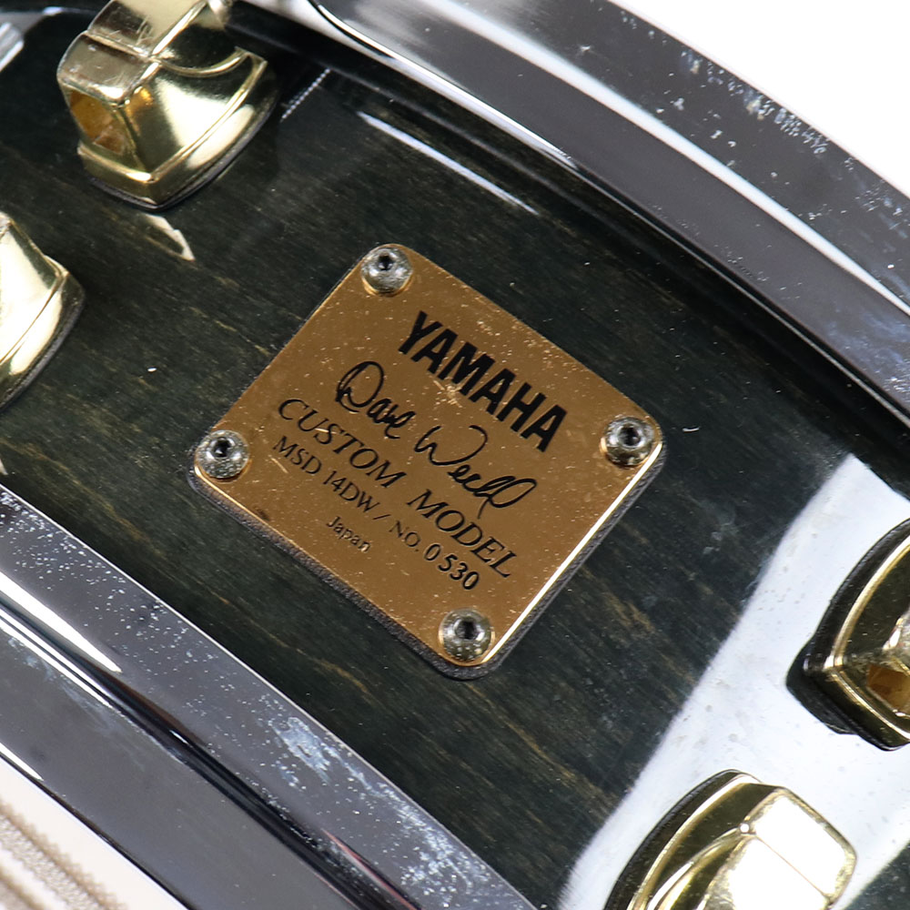 【中古】スネアドラム ヤマハ YAMAHA MSD14-DW Dave Weckl Signature Snare 14×5.5 デイヴ・ウェックル スネアドラム エンブレム