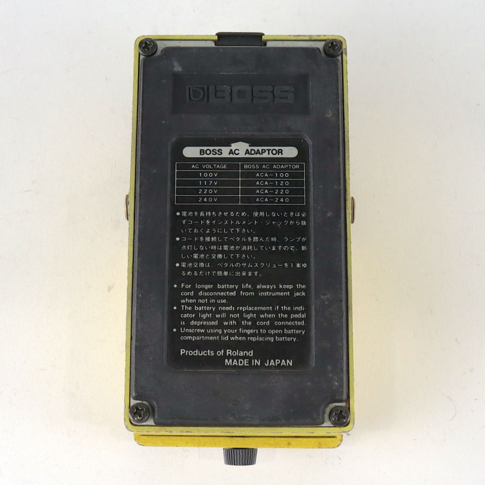 【中古】 スーパーオーバードライブ エフェクター BOSS SD-1 Super Over Drive Made in Japan ギターエフェクター 底面