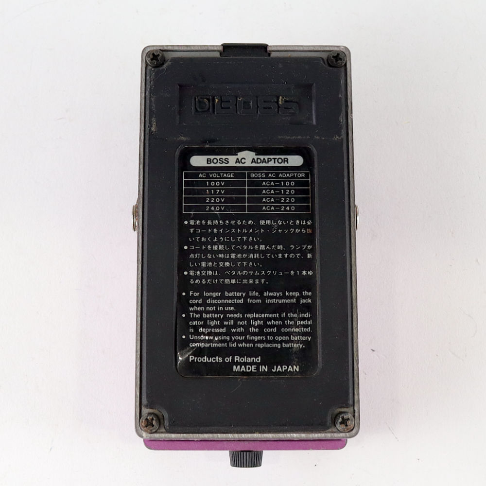 【中古】 フランジャー BOSS BF-2 Flanger Made in Japan Black Label ボス ギターエフェクター 底面