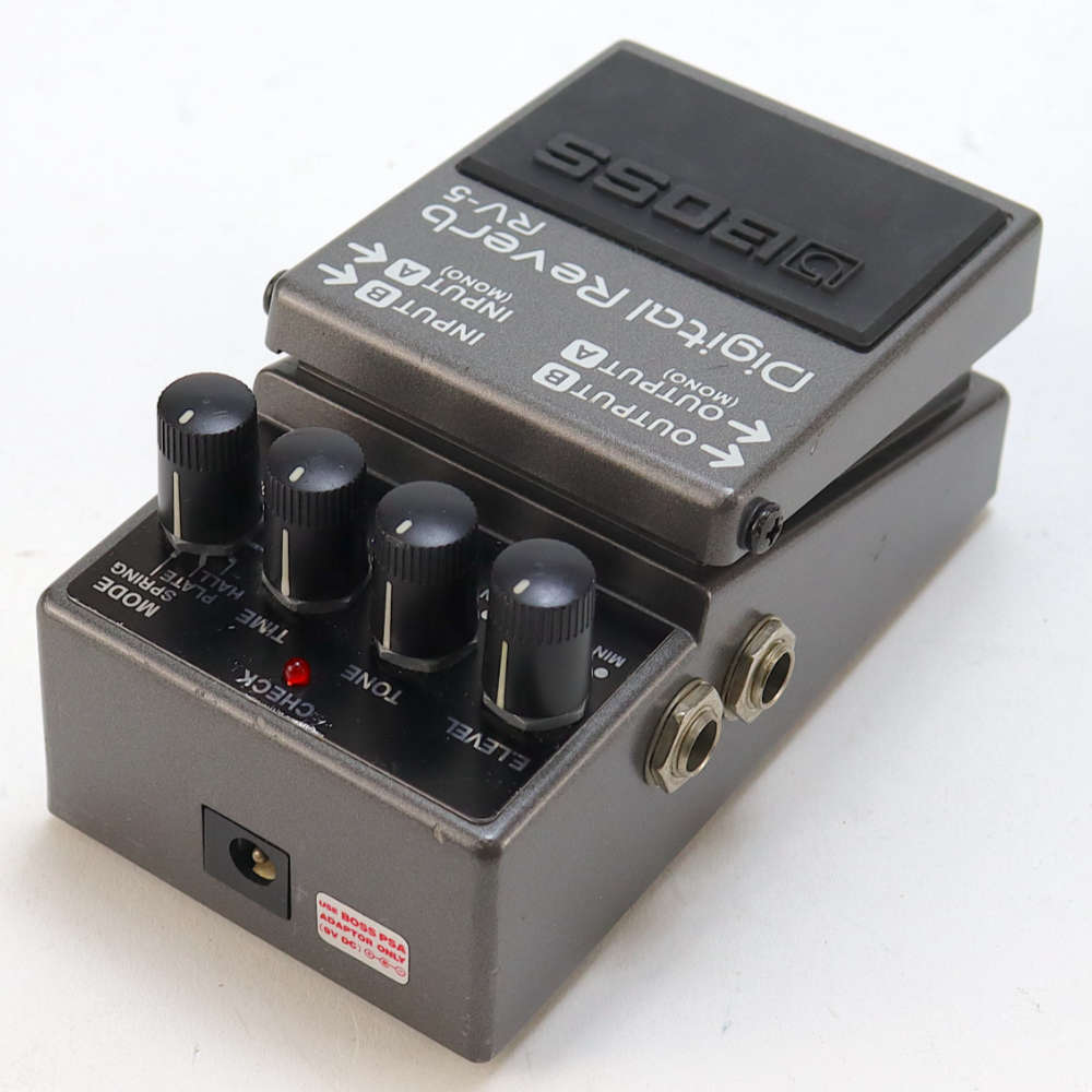 【中古】デジタルリバーブ エフェクター BOSS RV-5 Digital Reverb ボス リヴァーブ エフェクター リア斜めアングル画像