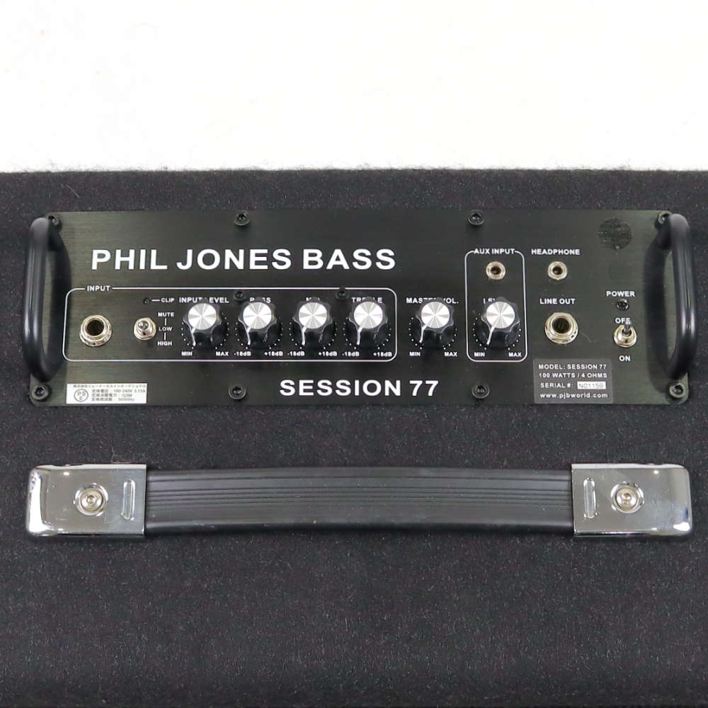 【中古】ベースアンプ PHIL JONES BASS SESSION 77 フィルジョーンズベース コンボアンプ コントロール