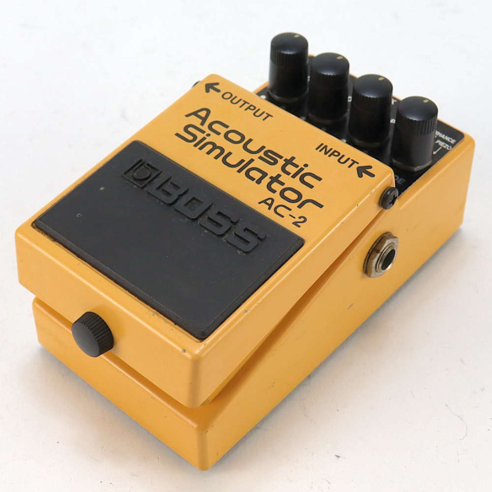 【中古】 アコースティックシミュレーター エフェクター BOSS AC-2 Acoustic Simulator ギターエフェクター 斜めアングル画像