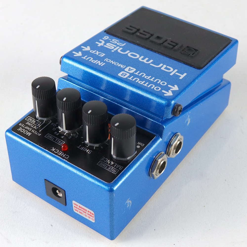 【中古】 ハーモナイザー エフェクター BOSS PS-6 Harmonist ギターエフェクター ハーモニスト ピッチシフター リア斜めアングル画像
