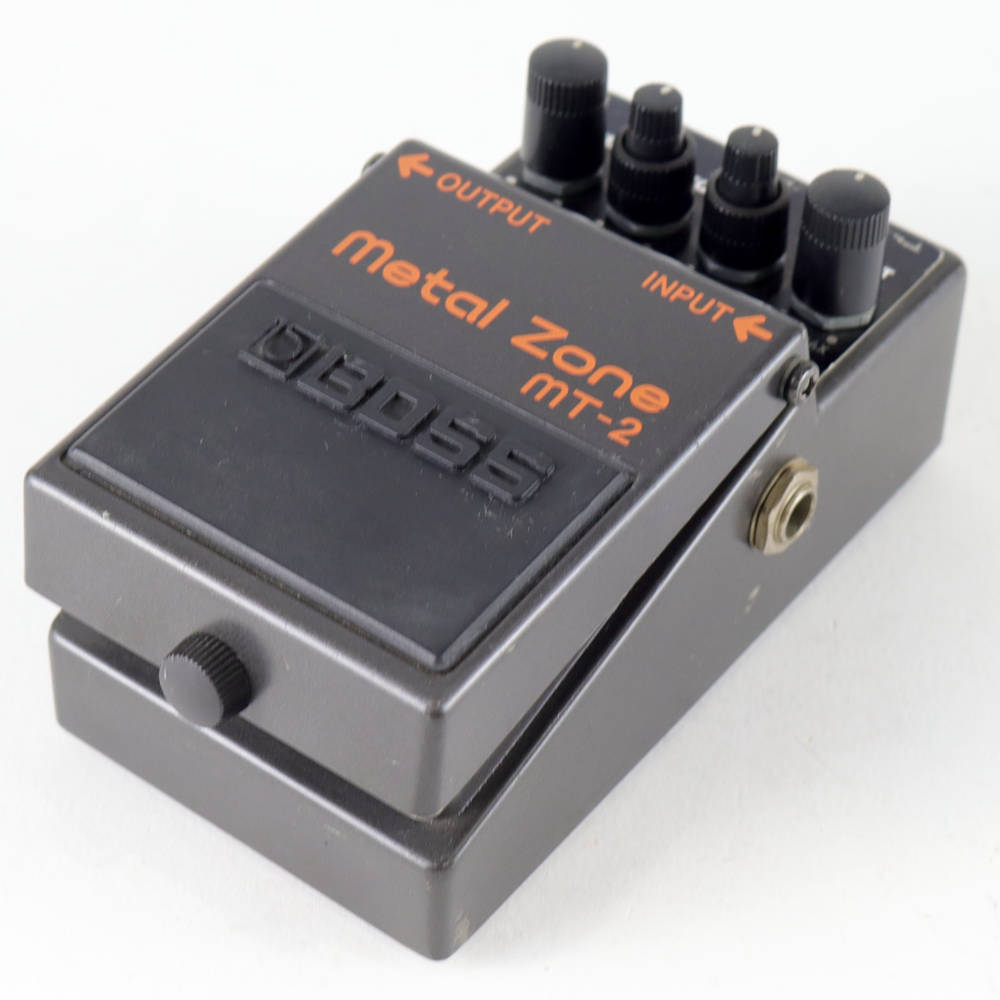 【中古】メタルゾーン エフェクター BOSS MT-2 Metal Zone ボス ギターエフェクター 右サイド