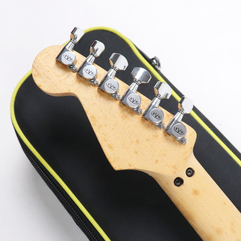 【中古】 エレキギター EVH Striped Series Black with Yellow Stripes 2013年製 Eddie Van Halen Signature Model エディ・ヴァン・ヘイレン ヘッド裏画像