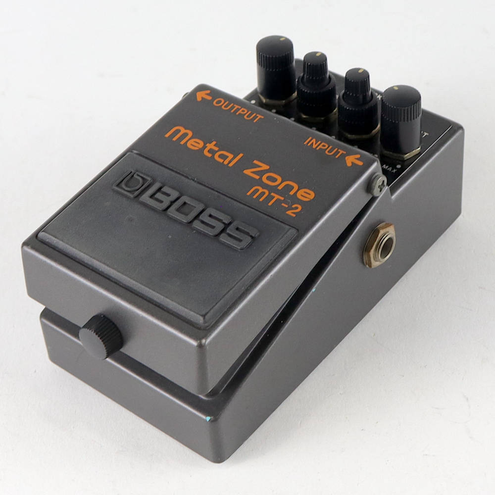 【中古】メタルゾーン エフェクター BOSS MT-2 Metal Zone ボス ギターエフェクター 右サイド