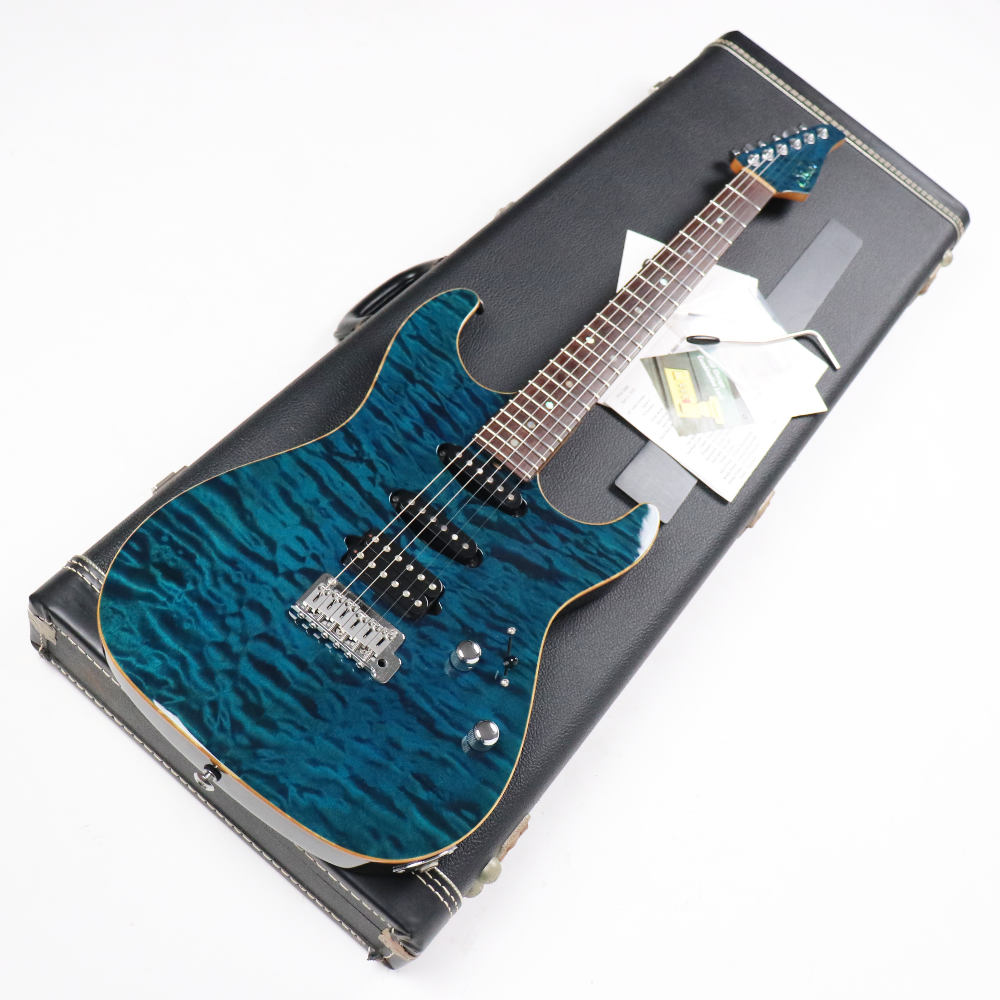 【中古】 エレキギター Suhr Standard Trem Quilt Maple Top Trans Blue 2005年製 3.42kg サー スタンダード トレモロ キルテッドメイプルトップ トランスブルー Standard-T