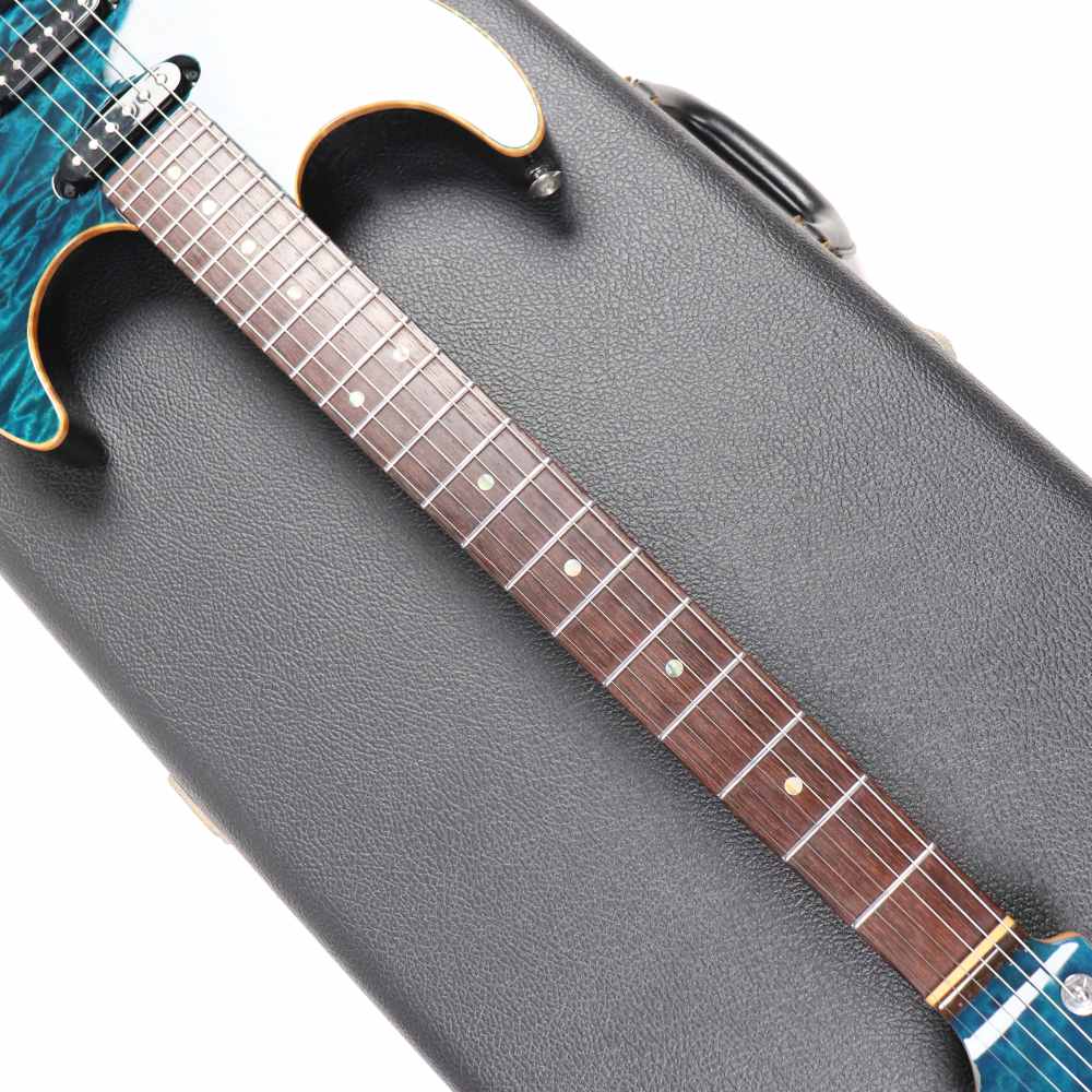 【中古】 エレキギター Suhr Standard Trem Quilt Maple Top Trans Blue 2005年製 3.42kg サー スタンダード トレモロ キルテッドメイプルトップ トランスブルー Standard-T ネックプレート