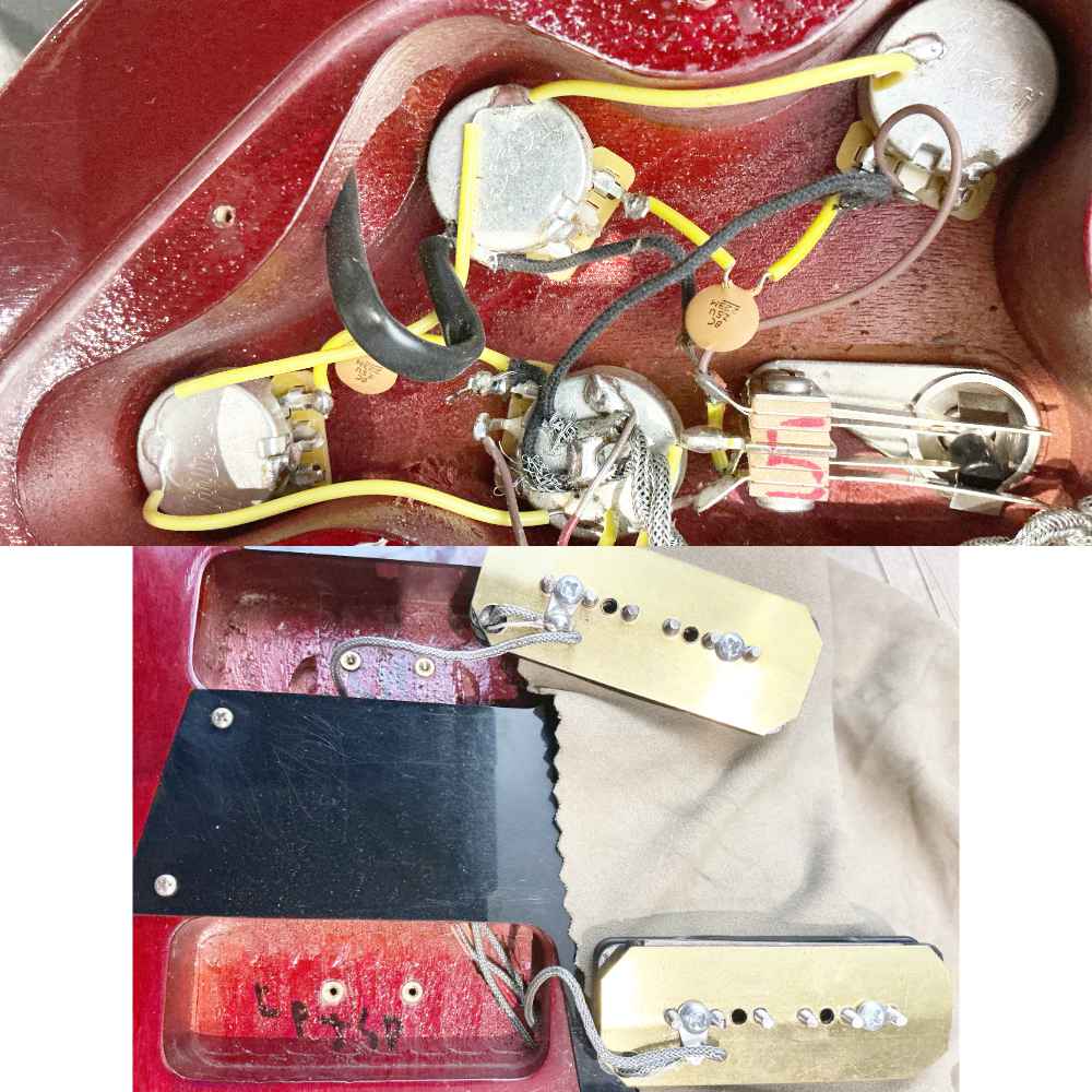 【中古】 エレキギター Gibson Les Paul Junior Special DC Double Cutaway Cherry 2010年製 ギブソン レスポールジュニアスペシャル 内部