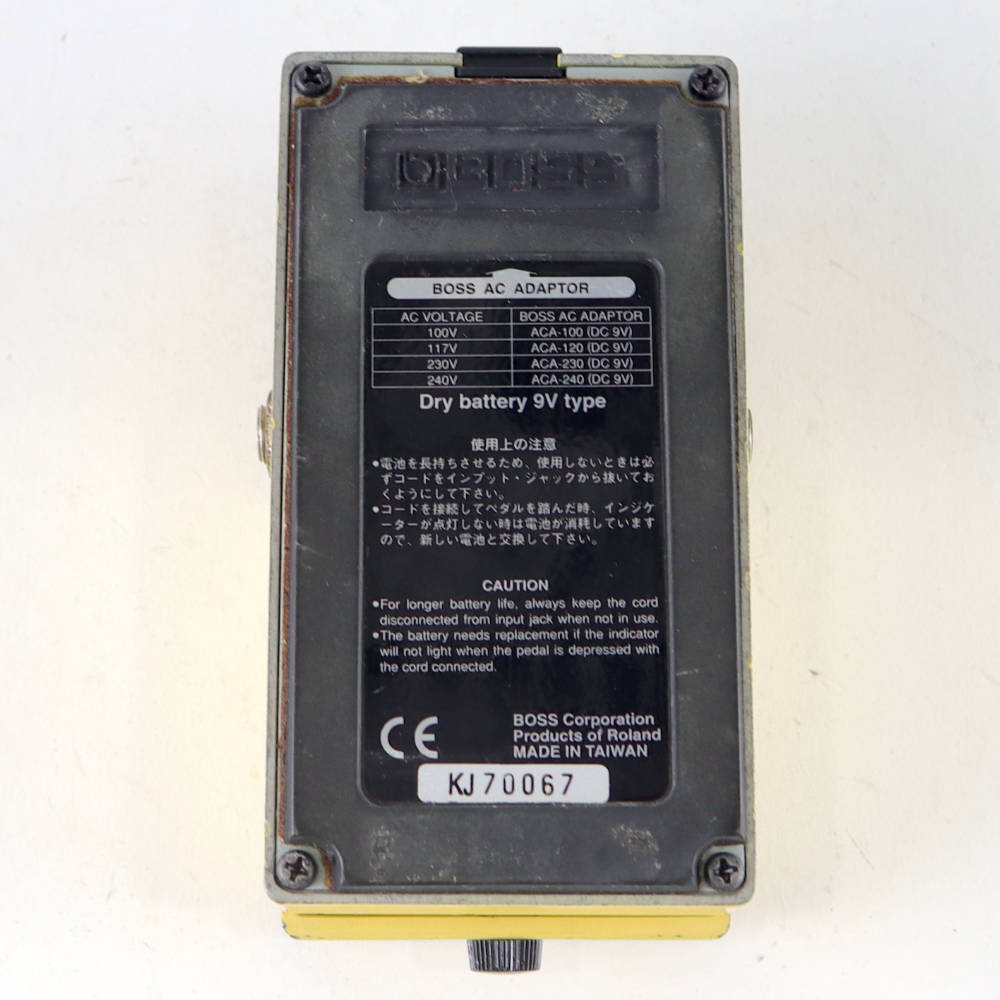 【中古】 スーパーオーバードライブ エフェクター BOSS SD-1 Super Over Drive ギターエフェクター 裏面