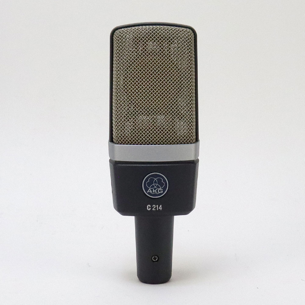 【中古】 マイク AKG C214 コンデンサーマイク 正面