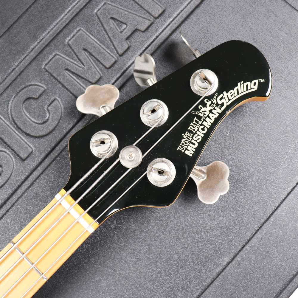 【中古】 MUSIC MAN ミュージックマン Sterling Black 2004年製 4弦エレキベース マッチングヘッド ヘッド画像