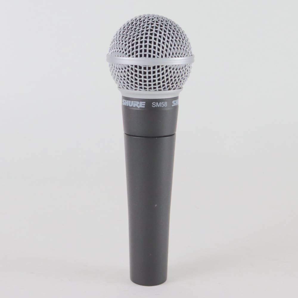 【中古】 マイク ダイナミックマイク ボーカル用 SHURE SM58 シュアー 58 ゴッパ シュア 正面