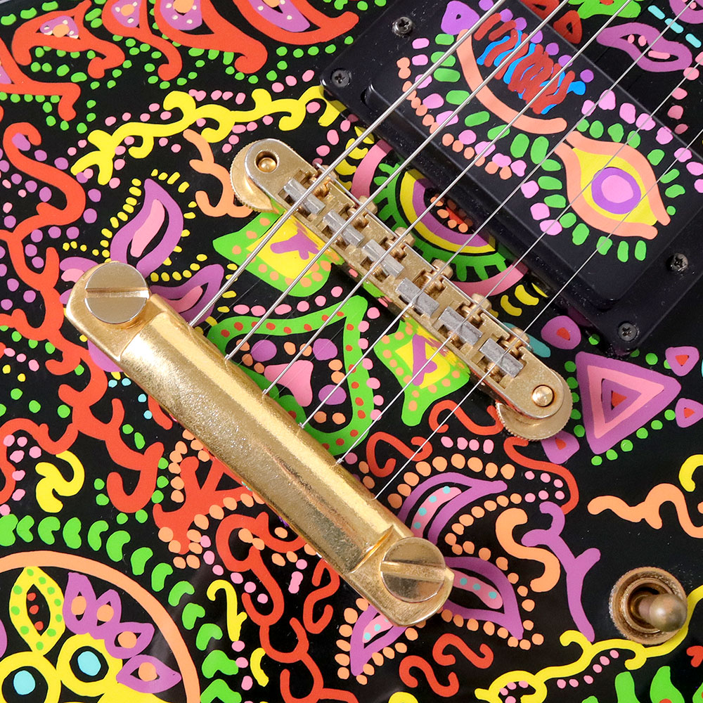 【中古】 エレキギター FERNANDES Burny MG-120X hideモデル サイケデリックペイント フェルナンデス バーニー サビなど