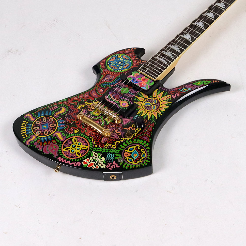 【中古】 エレキギター FERNANDES Burny MG-120X hideモデル サイケデリックペイント フェルナンデス バーニー ボディ
