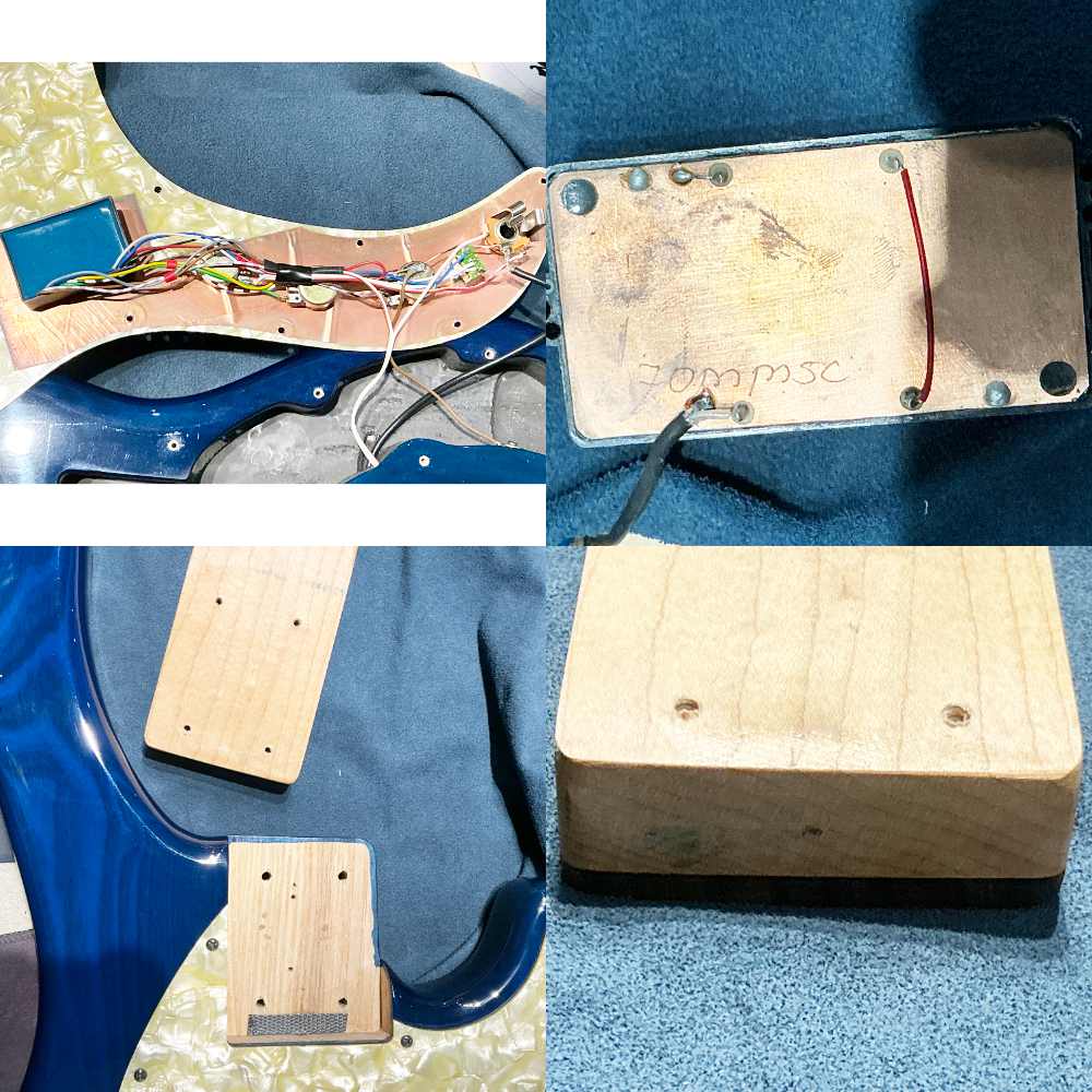 【中古】clover クローバー Avenger 5 Fretless フレットレス 5弦エレキベース 内部