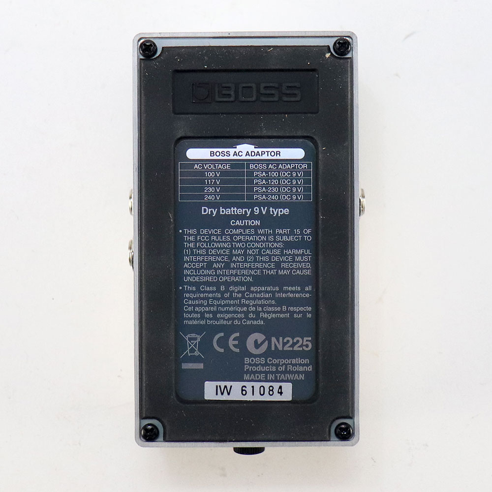 【中古】 デジタルディレイ エフェクター BOSS DD-3 Digtal Delay ギターエフェクター ディレイ 裏面