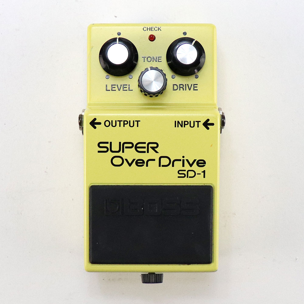 【中古】 スーパーオーバードライブ エフェクター BOSS SD-1 Super Over Drive Made in Japan ギターエフェクター 正面