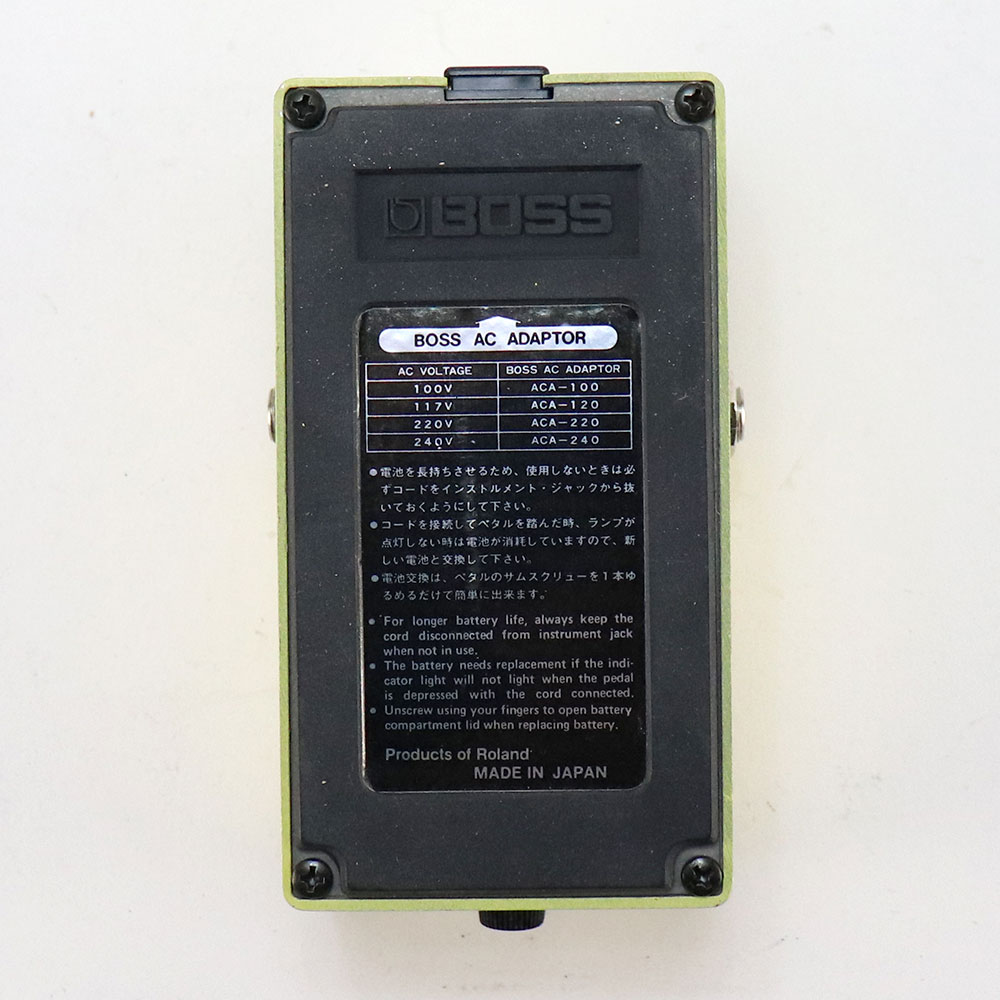 【中古】 スーパーオーバードライブ エフェクター BOSS SD-1 Super Over Drive Made in Japan ギターエフェクター 裏面