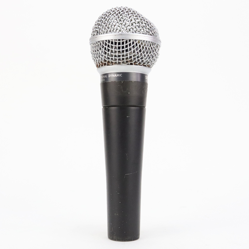 【中古】 マイク ダイナミックマイク ボーカル用 SHURE SM58 スモールロゴ Made in USA シュアー 58 ゴッパ シュア 本体画像 裏 