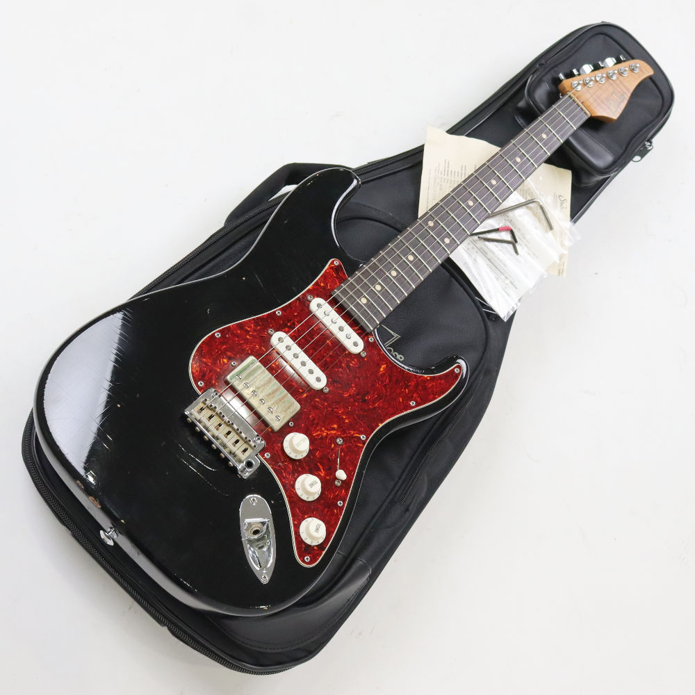 【中古】 エレキギター Suhr JST Classic S Antique SSH Black with Tortise Shell Pickguard Light Aging Roasted Flame Maple Neck 2019年製 サー クラシック レリック Aged
