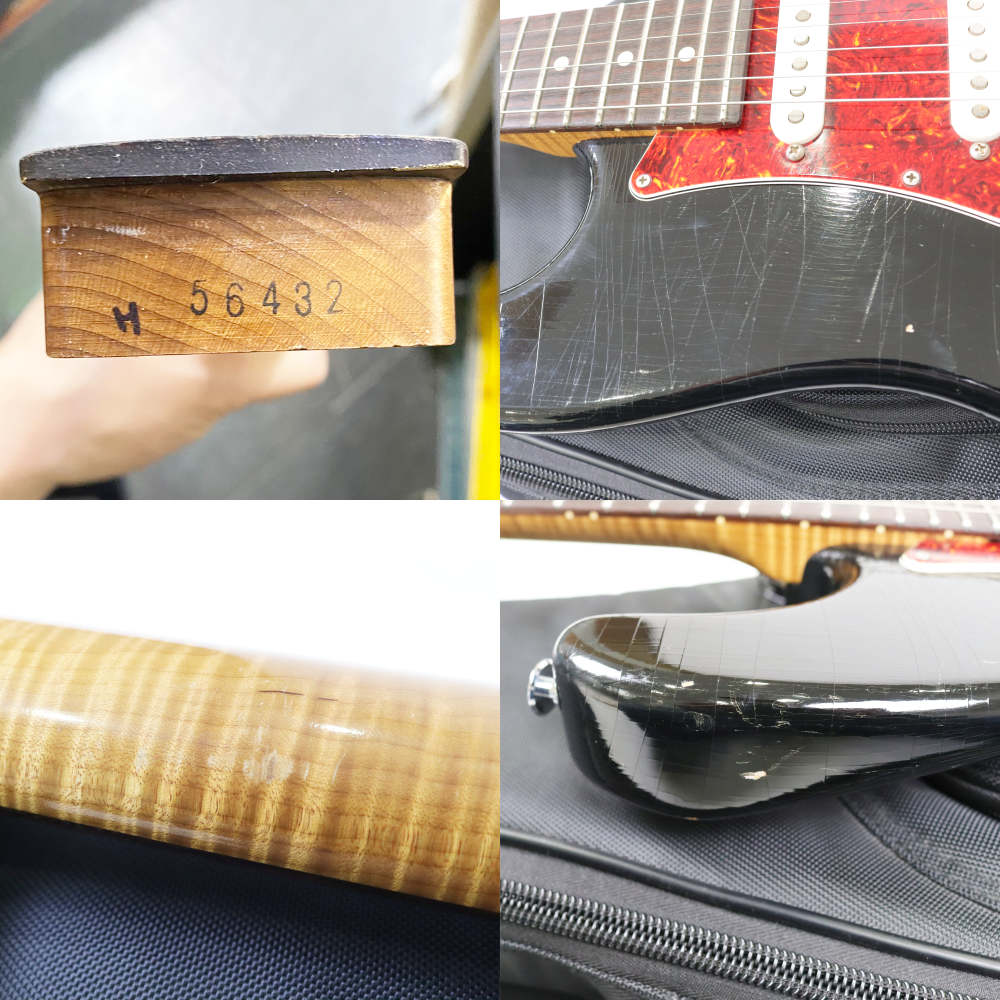 【中古】 エレキギター Suhr JST Classic S Antique SSH Black with Tortise Shell Pickguard Light Aging Roasted Flame Maple Neck 2019年製 サー クラシック レリック Aged 傷