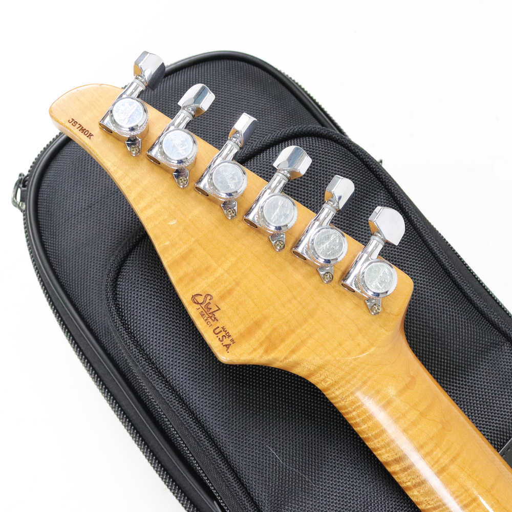 【中古】 エレキギター Suhr JST Classic S Antique SSH Black with Tortise Shell Pickguard Light Aging Roasted Flame Maple Neck 2019年製 サー クラシック レリック Aged ヘッド裏画像