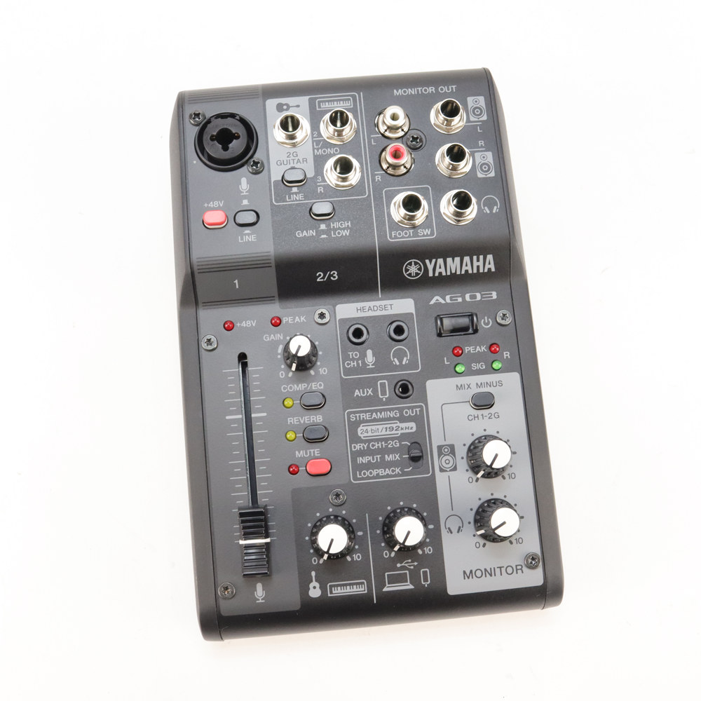 【中古】 ミキサー ヤマハ YAMAHA AG03 mk2 ライブストリーミングミキサー 詳細画像